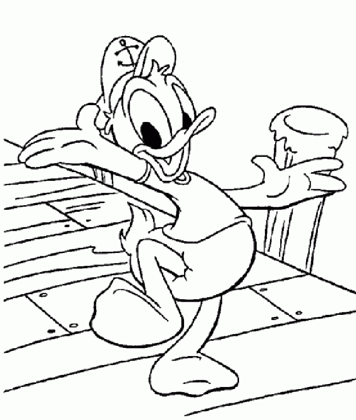 Donal Duck Coloring Pages 16